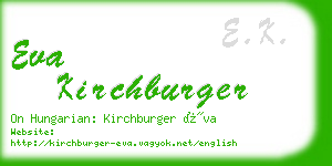 eva kirchburger business card